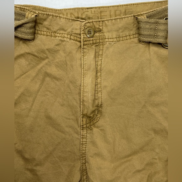 Ring of Fire Delano Messenger Cargo Shorts Mens 33 Beige RYB0412 NWT 100% Cotton - Picture 3 of 13